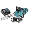 Makita DUC 353 RG2 Akku Kettensäge 36V ( 2x18V ) Brushless 35 cm + 2 x 6,0 Ah Akku + Ladegerät