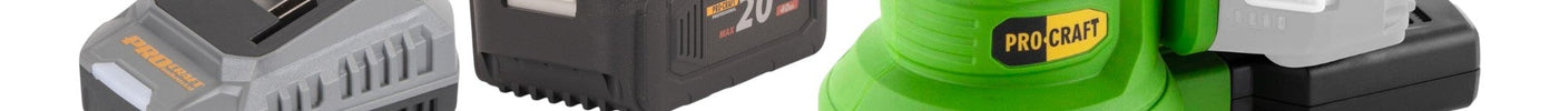 Procraft PX20BLbb Akku Exzenterschleifer 20 V 125 mm Brushless + 2x Akku 4,0 Ah + Ladegerät