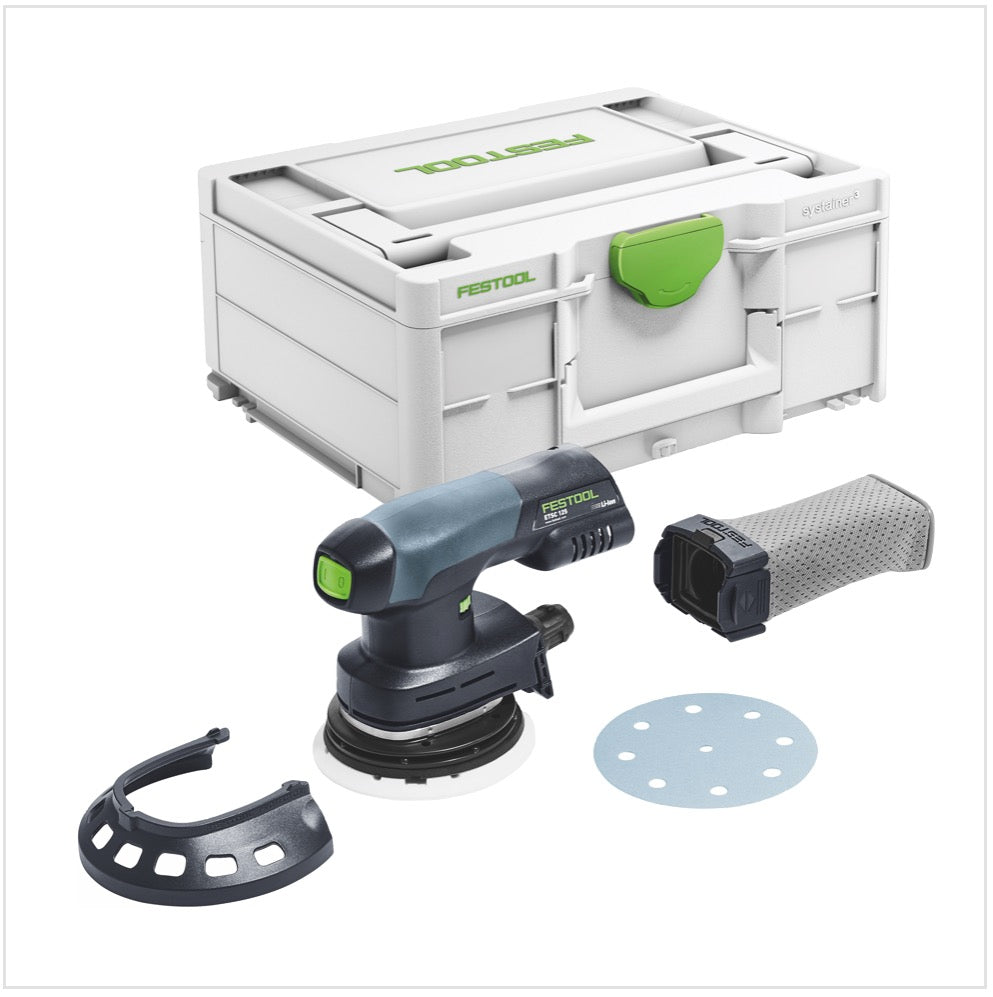 Festool ETSC 125-Basic Akku Exzenterschleifer ( 576370 ) 18 V 125 mm Brushless + Systainer - ohne Akku, ohne Ladegerät - Nachfolger von 201533