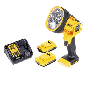 DeWalt DCL 043 Akku LED Lampe 18 V 1000 lm + 2x Akku 2,0 Ah + Ladegerät
