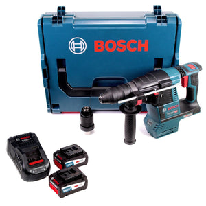 Bosch GBH 18V-26 F Akku Bohrhammer 18V 2,6J SDS-Plus in L-Boxx mit 2x 6,3 Ah EneRacer Akku und Ladegerät