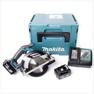 Makita DHS 630 RTJ Akku Handkreissäge 18 V 165 mm + 2x Akku 5,0 Ah + Ladegerät + Makpac