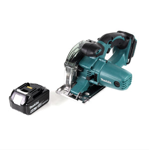 Makita DCS 552 G1 18 V Akku Metall Handkreissäge 136 mm + 1x 6,0 Ah Akku + Sägeblatt und Schutzbrille - ohne Ladegerät