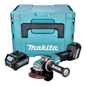 Makita GA 044 GD101 Akku Winkelschleifer 40 V max. 125 mm X-LOCK Brushless + 1x Akku 2,5 Ah + Makpac - ohne Ladegerät