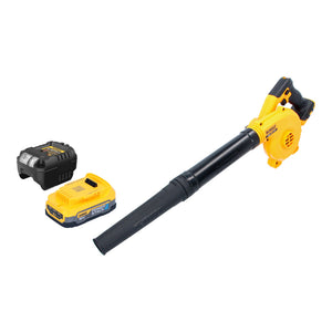 DeWalt DCV 100 E1 Akku Gebläse / Laubbläser 18 V + 1x Powerstack Akku 1,7 Ah + Ladegerät