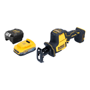 DeWalt DCS 369 E1 Akku Säbelsäge Reciprosäge 18 V Brushless + 1x Powerstack Akku 1,7 Ah + Ladegerät