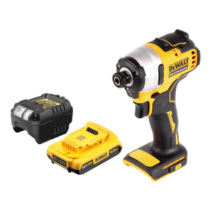 DeWalt DCF 809 D1 Akku Schlagschrauber 18 V 190 Nm 1/4" Brushless + 1x Akku 2,0 Ah + Ladegerät