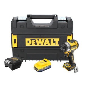 DeWalt DCF 860 E1T Akku Schlagschrauber 18 V 282 Nm 1/4" Brushless + 1x Powerstack Akku 1,7 Ah + Ladegerät + TSTAK