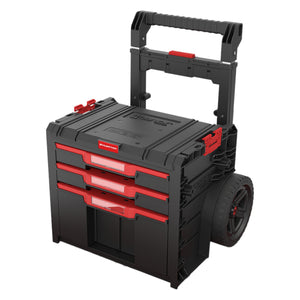 Toolbrothers RHINO L Drawer 3 Cart Plus ECO - Mobiler Schubladen Werkzeugkoffer 2x 4,5 l 12 l mit Doppelteleskopgriff