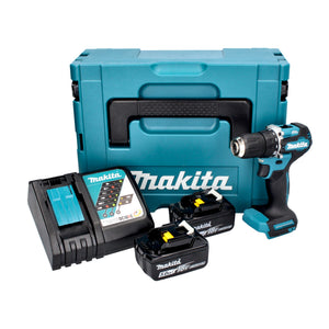 Makita DDF 487 RTJ Akku Bohrschrauber 18 V 40 Nm Brushless + 2x Akku 5,0 Ah + Ladegerät + Makpac
