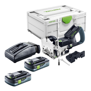 Festool DFC 500 E-Basic Akku Dübelfräse DOMINO 18 V 4 - 10 mm + 2x Akku 4,0 Ah + Ladegerät + Systainer