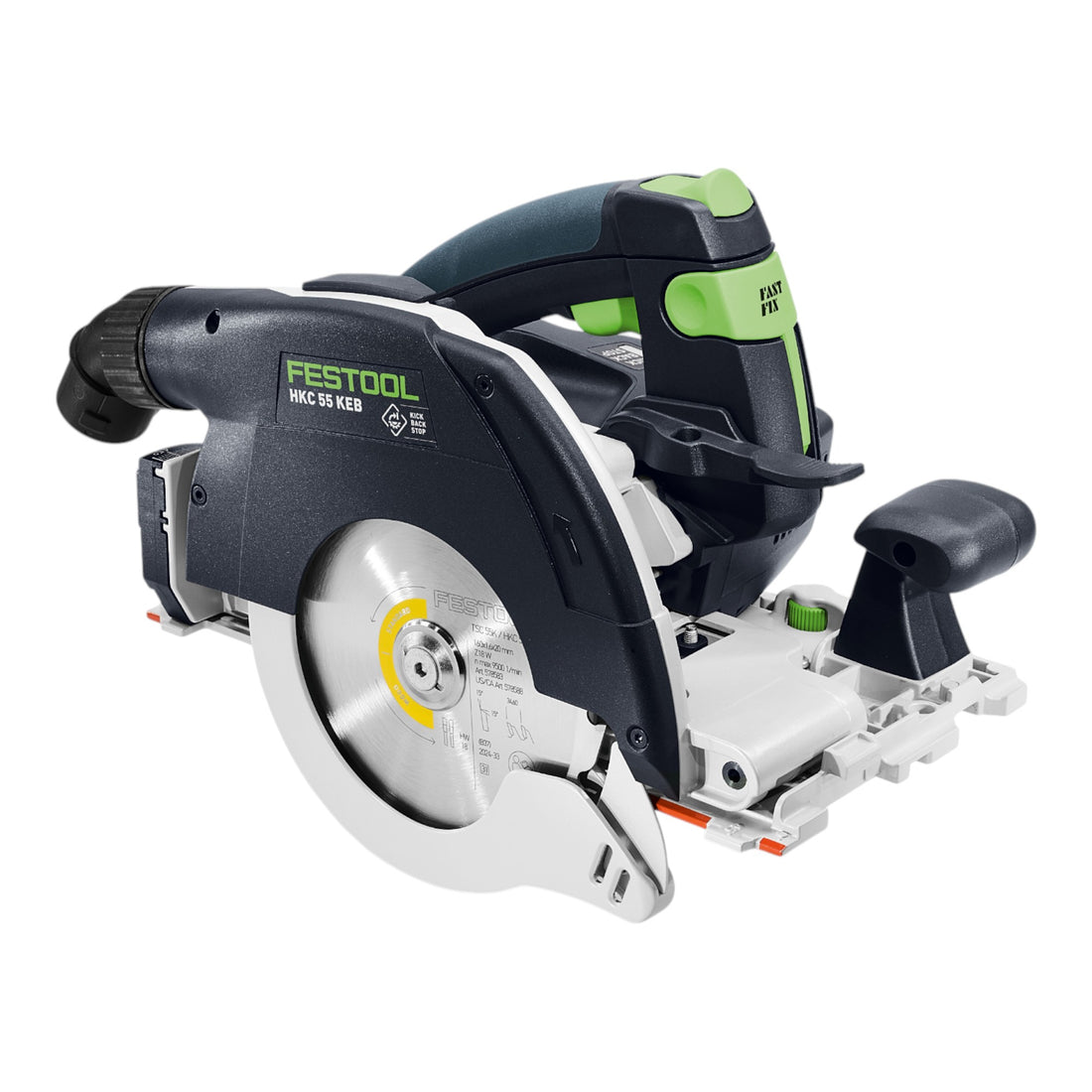 Festool HKC 55 KEB-Basic-FSK 420 Akku Handkreissäge 18 V 160 mm Brushless ( 578704 ) + Kappschiene + Systainer - ohne Akku, ohne Ladegerät