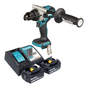 Makita DHP 492 RM Akku Schlagbohrschrauber 18 V 141 Nm Brushless + 2x Akku 4,0 Ah + Ladegerät