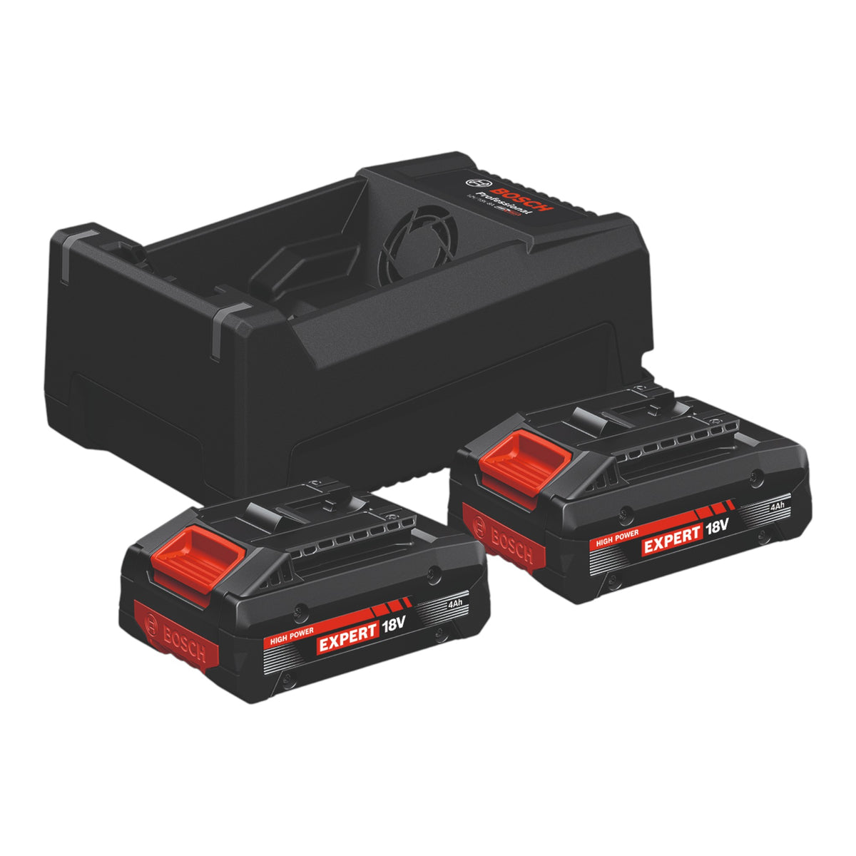 Bosch EXPERT 2x EXBA18V-40 + GAL 12V/18V-80 Starter Set 18 V + 2x Akku 4,0 Ah + Ladegerät ( 1600A0373J )