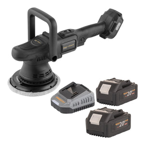 Procraft PM22bb Akku Poliermaschine 20 Volt 150 mm + 2x Akku 4,0 Ah + Ladegerät