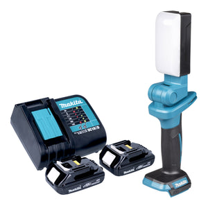 Makita DML 816 SYX Akku Arbeitsleuchte 18 V 500 lm LED + 2x Akku 1,5 Ah + Ladegerät