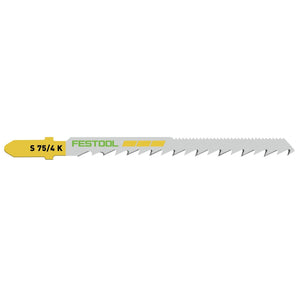 Festool S 75/4 K/40 WOOD Curves Stichsägeblatt 75 mm 40 Stk. ( 2x 204266 ) Kurvensägeblatt, auch für enge Radien, HCS Stahl