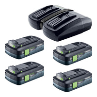 Festool Energie Set 18V 4xTBX4 TCL6DUO mit 4x BP 18 TBX 4 C ASI Akku 18 V 4 0 Ah 4x 578745 TCL 6 DUO Doppel Ladegeraet 577017 0 - toolbrothers