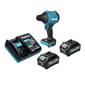 Makita AS 001 GM201 Akku Gebläse 40 V max. Brushless + 2x Akku 4,0 Ah + Ladegerät