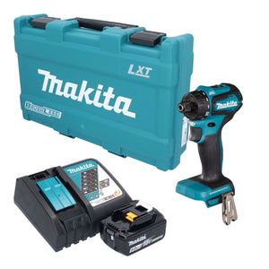 Makita DDF 083 RT1K Akku Bohrschrauber 18 V 40 Nm 1/4" Brushless + 1x Akku 5,0 Ah + Ladegerät + Koffer