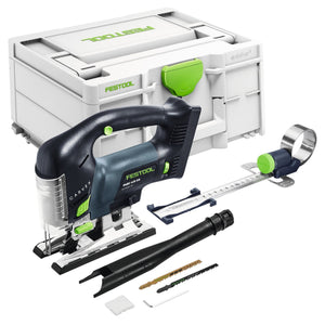 Festool PSBC 420 EB-Basic Akku Pendelstichsäge 18 V 120 mm Brushless + Kreisschneider + Systainer - ohne Akku, ohne Ladegerät