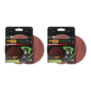 Procraft K125.120 Schleifpapier Klett 125 mm P120 20 Stk. für Exzenterschleifer