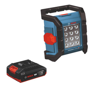 Bosch GLI 18V-1200 C Professional Akku Baustrahler 18 V 1200 lm + 1x Akku 2,0 Ah - ohne Ladegerät