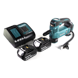 Makita DMP 180 SF Akku Kompressor 18 V 8,3 bar + 2x Akku 3,0 Ah + Ladegerät