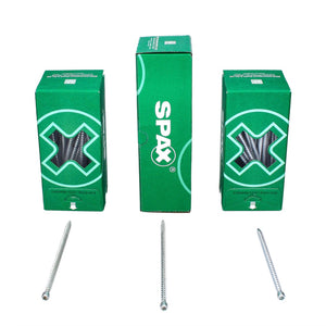 SPAX IN.FORCE Schraube 8,0 x 200 mm 100 Stk. ( 2x 1221010802005 ) Torx T-STAR Plus T40 Vollgewinde Zylinderkopf WIROX CUT Bohrspitze