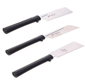 Shogun Japansägen Set 3x Universal Holz Zugsäge RYOBA + DOZUKI + KATABA ( M-180R + M-190D + M-190W ) - Made in Japan
