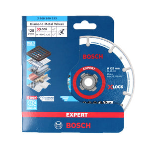 Bosch X-LOCK Diamant Metallscheiben Trennscheibe 125 x 22,23 mm ( 2608900533 ) Expert 1 Stk. für X-LOCK Winkelschleifer