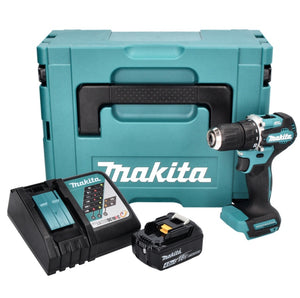 Makita DDF 487 RM1J Akku Bohrschrauber 18 V 40 Nm Brushless + 1x Akku 4,0 Ah + Ladegerät + Makpac