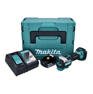 Makita DTM 52 RF1J Akku Multifunktionswerkzeug 18 V Starlock Max Brushless + 1x Akku 3,0 Ah + Ladegerät + Makpac