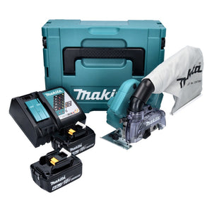 Makita DCC 500 RGJ Akku Diamantschneider 18 V 125 mm Brushless + 2x Akku 6,0 Ah + Ladegerät + Makpac