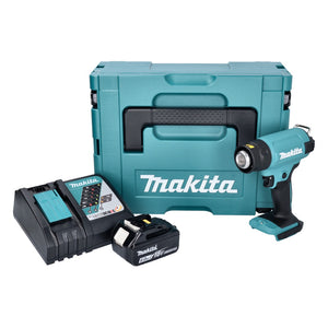 Makita DHG 180 RG1J Akku Heißluftgebläse 18 V 550 °C + 1x Akku 6,0 Ah + Ladegerät + Makpac
