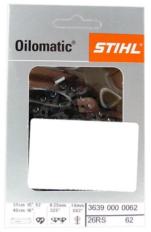 STIHL Oilomatic Sägekette .325" Rapid Super mit 1,6 mm Treibglieddicke - 37 cm ( 3639 000 0062 )