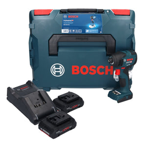 Bosch GDR 18V-210 C Professional Akku Drehschlagschrauber 18 V 210 Nm 1/4" ( 06019J0102 ) + 2x ProCORE Akku 4,0 Ah + Ladegerät + L-BOXX