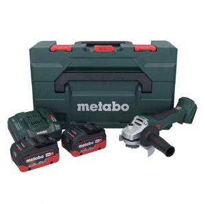 Metabo W 18 L BL 9-125 Akku Winkelschleifer 18 V 125 mm Brushless + 2x Akku 8,0 Ah + Ladegerät + metaBOX