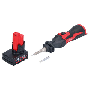 Milwaukee M12 SI-601 Akku Lötkolben 12 V 400 °C + 1x Akku 6,0 Ah - ohne Ladegerät