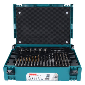 Makita SDS-plus Bit und Bohrer Set 65 tlg. + Makpac ( B-69478 ) für Holz / Stein / Metall