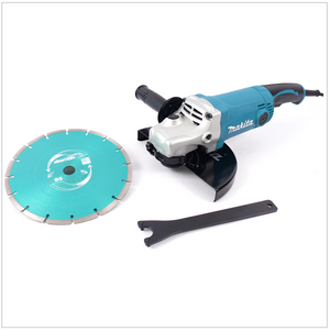 Makita GA 9050 2000 W 230 mm Winkelschleifer mit 1 x DIAMAK Diamantscheibe P-44155