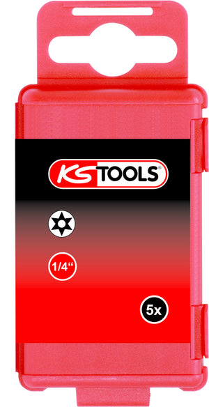KS TOOLS 1/4" Bit Torx, Bohrung, 75mm, TB40, 5er Pack ( 911.7709 )