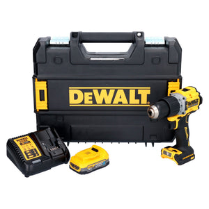 DeWalt DCD 805 E1T Akku Schlagbohrschrauber 18 V 90 Nm Brushless + 1x Akku 1,7 Ah + Ladegerät + TSTAK