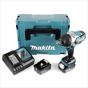 Makita DTW 1001 RTJ Akku Schlagschrauber 18V 3/4" 1050Nm Brushless + 2x Akku 5,0Ah + Ladegerät + Makpac