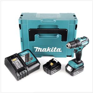 Makita DDF 483 RMJ Akku Bohrschrauber 18V 40Nm im Makpac mit 2x 4 Ah Akku und Ladegerät