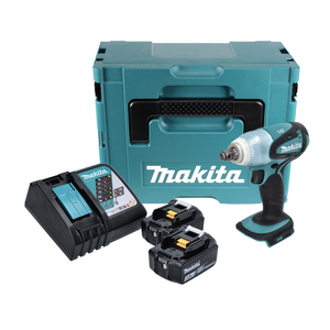 Makita DTW 251 RFJ Akku Schlagschrauber 18 V 230 Nm 1/2" + 2x Akku 3,0 Ah + Ladegerät + Makpac