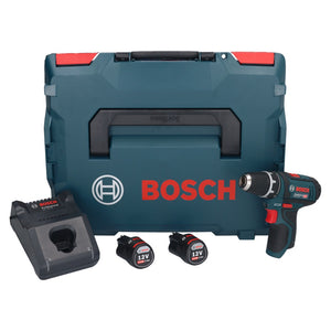 Bosch GSR 12V-15 Professional Akku Bohrschrauber 12 V 30 Nm + 2x Akku 3,0 Ah + Ladegerät + L-Boxx