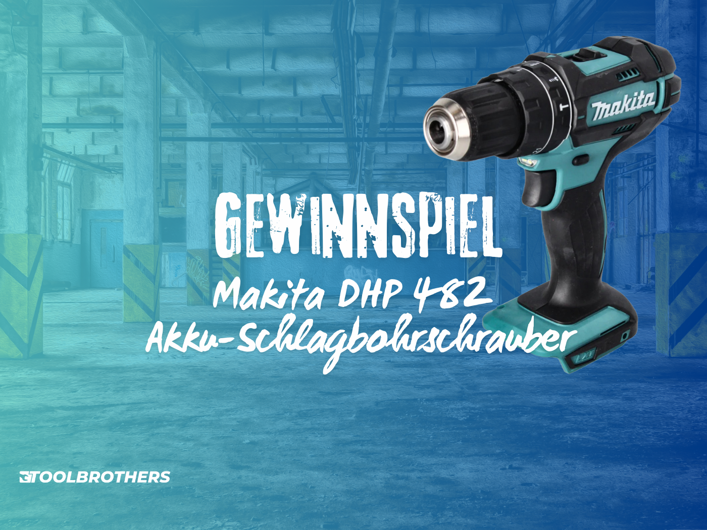 Gewinnspiel: Makita DHP 482 Akku-Schlagbohrschrauber