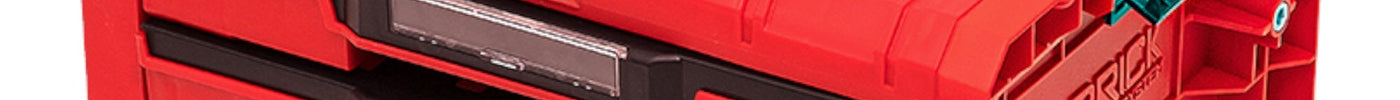 Qbrick System PRO Drawer 2 Toolbox 2.0 Expert RED ULTRA HD Werkzeugkoffer 450 x 310 x 244 mm 14 l stapelbar IP54 mit 2 Schubladen