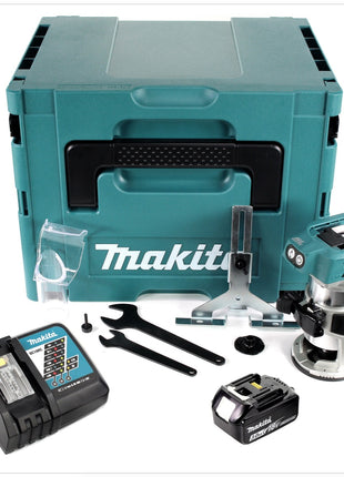 Makita DRT 50 RF1J Akku Multifunktionsfräse 18V Brushless + 1x Akku 3,0Ah + Ladegerät + Makpac - Toolbrothers